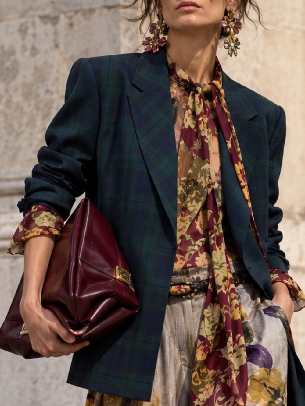 BlackMilk Clothing Tartan Plaid Blazer AU 8 / US 4